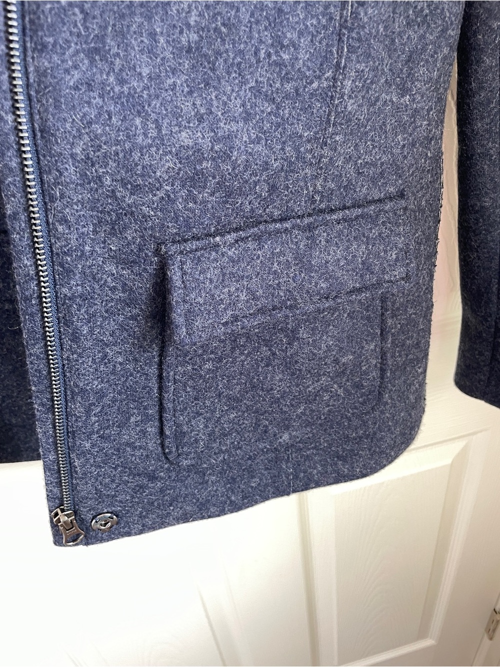 Boden Classic Tailored Wool Blend Stand Collar Jacket Coat US 4 UK 8 - Picture 7 of 16